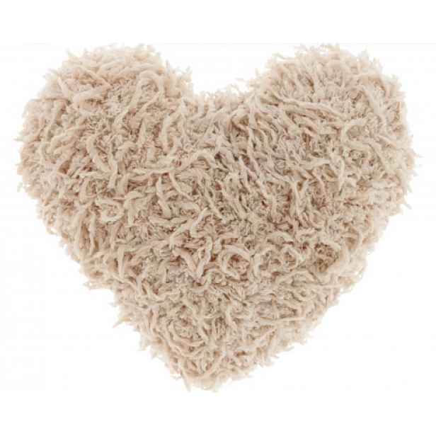 Dekorační polštářek ROMEO HEART 45x45 cm, béžový