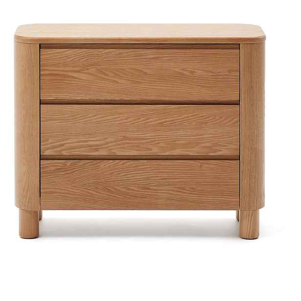 Komoda v dekoru jasanu v přírodní barvě 120x80x40 cm Salaya – Kave Home