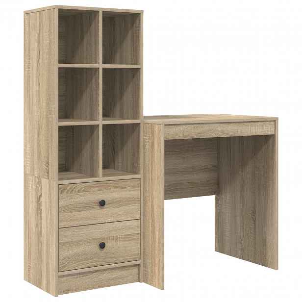 vidaXL Stůl Sonoma dub 115,5 x 50 x 127 cm 2 ks