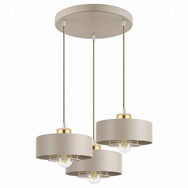 Závěsná stropní lampa Stropní Svítidlo Lustr Béžová Ecru Kaszmir Loft Edison