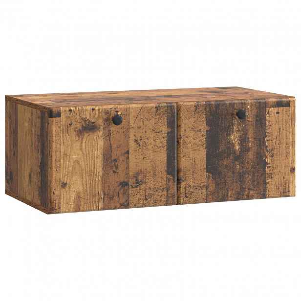 vidaXL Nástěnná TV skříň 78,5 x 41 x 30 cm Staré dřevo