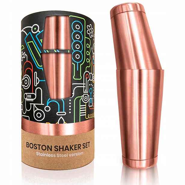 Barmanský shaker profesionální bostonský set ocelový Tin-Tin 750 ml