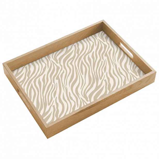 OnlyWow SERVÍROVACÍ PODNOS Zebra - vzor - béžová 40x30 cm