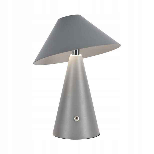 Stolní restaurační lampa noční Led Usb s akumulátorem šedá V-tac