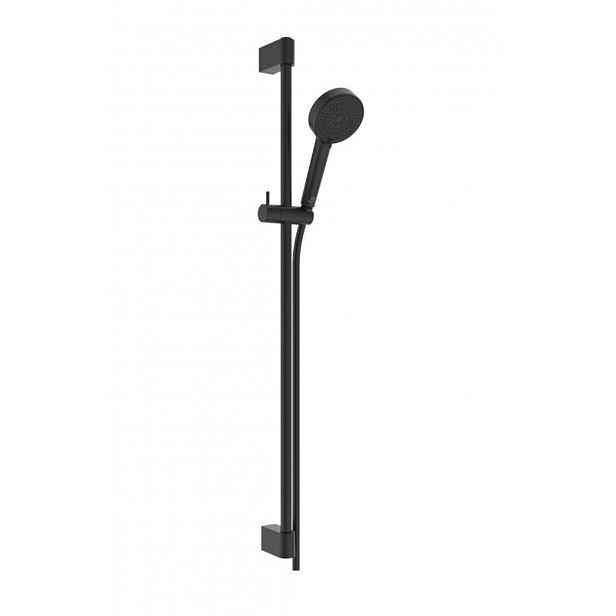 Ideal Standard Idealrain - Set sprchové hlavice, tyče a hadice, 2 proudy, hedvábná černá BE414XG