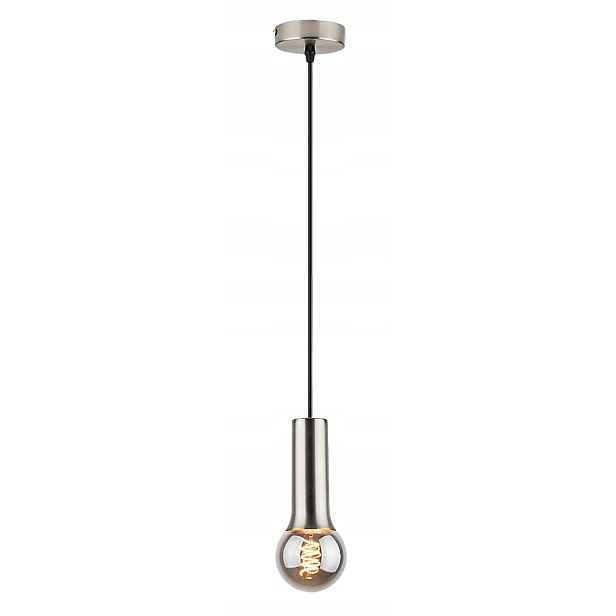 Industriální závěsná lampa E27 1x40W barva chrom, satén Zuriel Rabalux