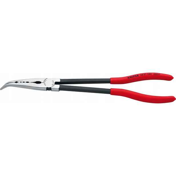 Montážní kleště s ohnutými rukojeťmi z plastu 280 mm Knipex