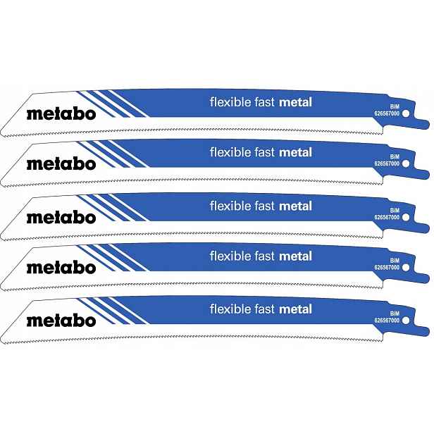 Šavlové Břity Flexible Fast Metal 225X0,9 MM5ks Metabo 626567000