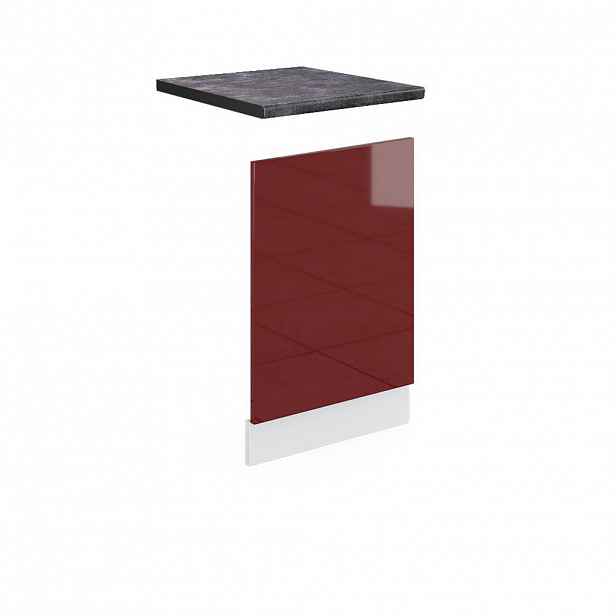Vicco PŘEDNÍ PANEL R-Line Červená vysoký lesk 45 cm , PD Antracit