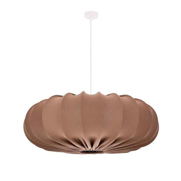 Závěsná lampa s hnědým stínidlem 66 cm Cafee