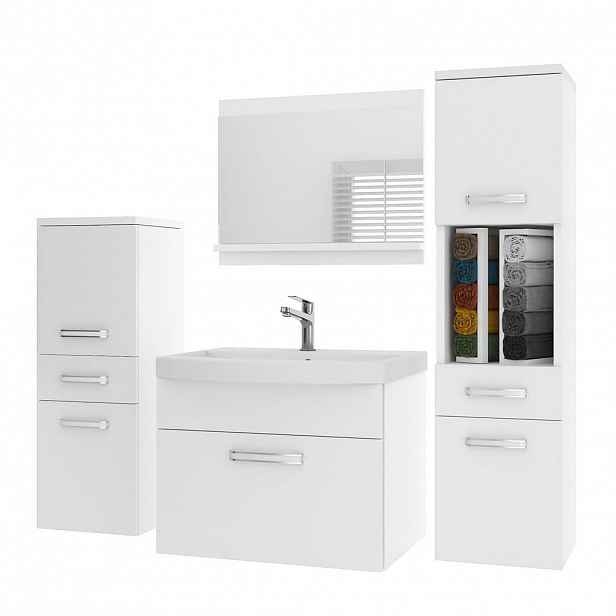 B BELINI GROUP KOUPELNOVÝ NÁBYTEK Koupelnová SADA PRI M5, Bílá matná, 120 cm