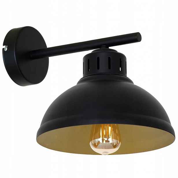 Černá nástěnná lampa Sven 9141 Luminex