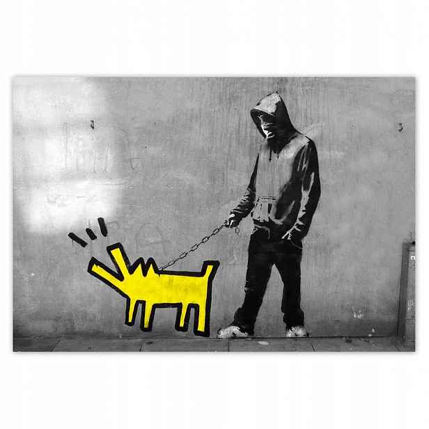 Fototapety 152x104 Banksy pejsek