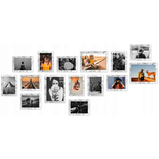 Multirama Budapešť sada rámečků na fotografie mramor