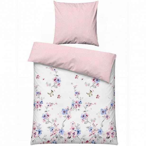 POVLEČENÍ, fialová, bílá, pink, 155/220 cm