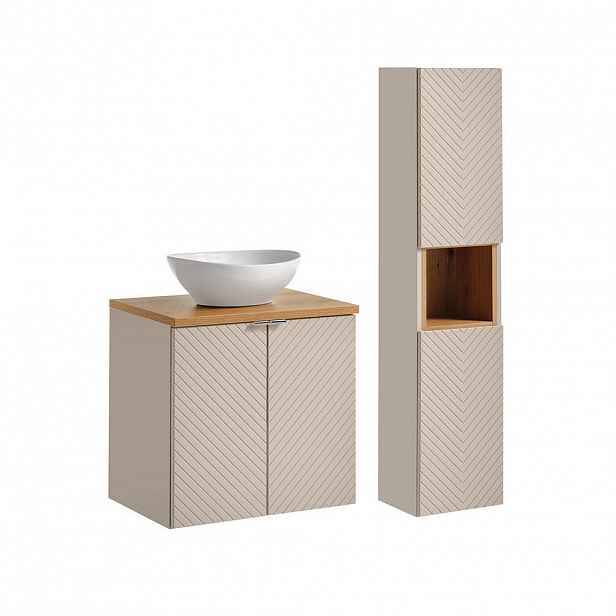 Petits-meubles KOUPELNOVÝ NÁBYTEK 60cm Manoa 2er-Set Kašmír - dřevo