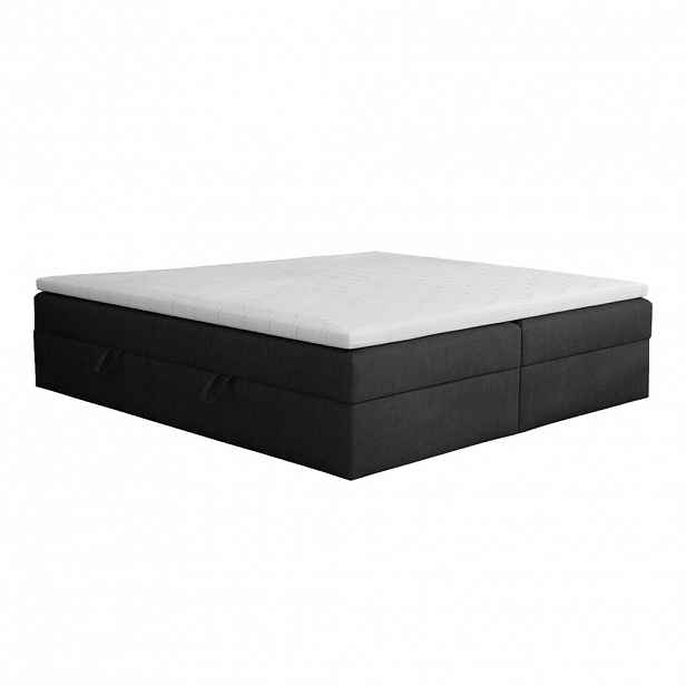 Fedve BOXSPRINGOVÁ POSTEL Huush 180x200 cm, Černá