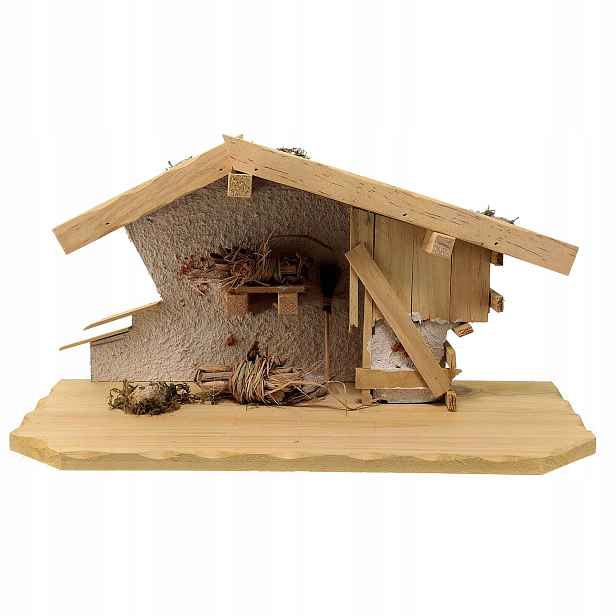 Vánoční Betlém Dekorace 39x19x20 CM Pro Figurky 10-12 CM