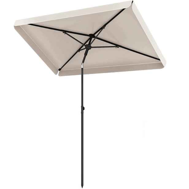 Zahradní slunečník AM13194HM, 198 × 131 cm, béžový