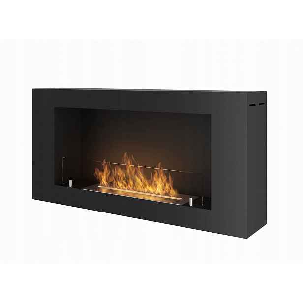Závěsný biokrb Blackbox 910 Černý se sklem Infire Biokominex Box 91 CM