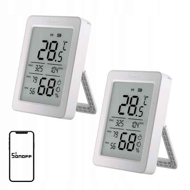 Snímač teploty a vlhkosti Sonoff ZigBee SNZB-02DR2 2Pack