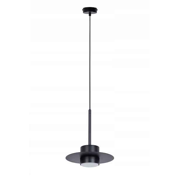 Závěsná lampa minimalistická černá kulatá 20 cm do kuchyně jídelny Sigma