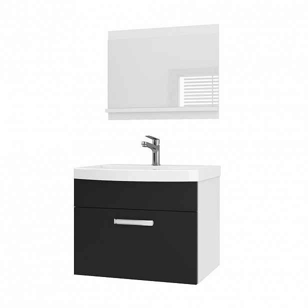 B BELINI GROUP KOUPELNOVÝ NÁBYTEK Koupelnová SADA PRI M1, Černá matná, 60 cm