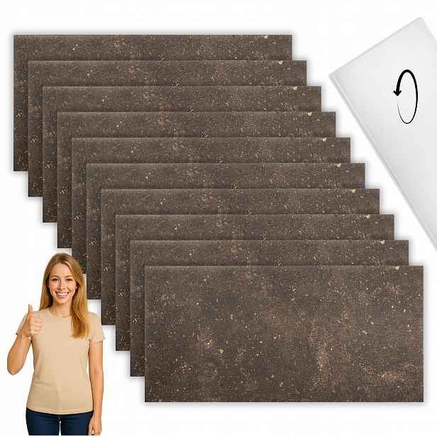 Stropní nástěnný panel 100x50 Xps Bronz Zlato Imitace kamene 5 m² 10 Ks
