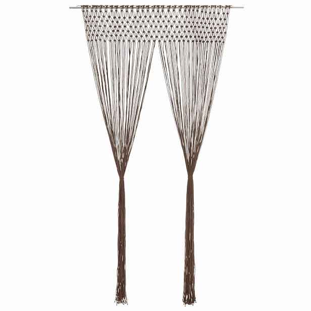 vidaXL Macramé závěs taupe 140 x 240 cm bavlna