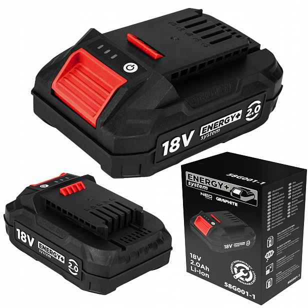 Akumulátor Energy+ 18V Li-ion 2.0AH