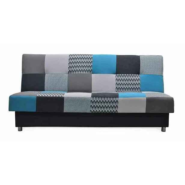 Casarredo Rozkládací pohovka ZIG-ZAG modrá