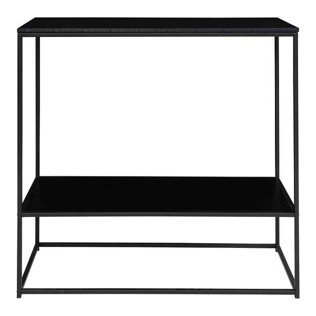 Černý konzolový stolek s černou deskou 80x36 cm Vita – House Nordic