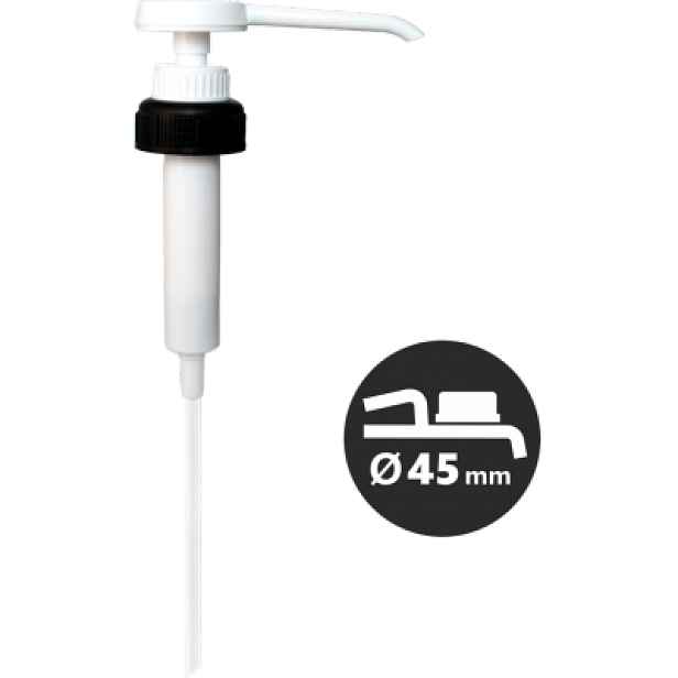 CLEAMEN dávkovací pumpa na kanystr 5l, 10l, 20l s dávkou 30ml nový typ  (45+60mm)