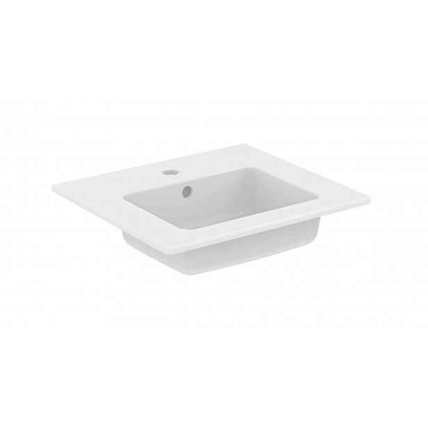 Ideal Standard Eurovit - Umyvadlo 51x45 cm, s přepadem, s otvorem na baterii, bílá E109901