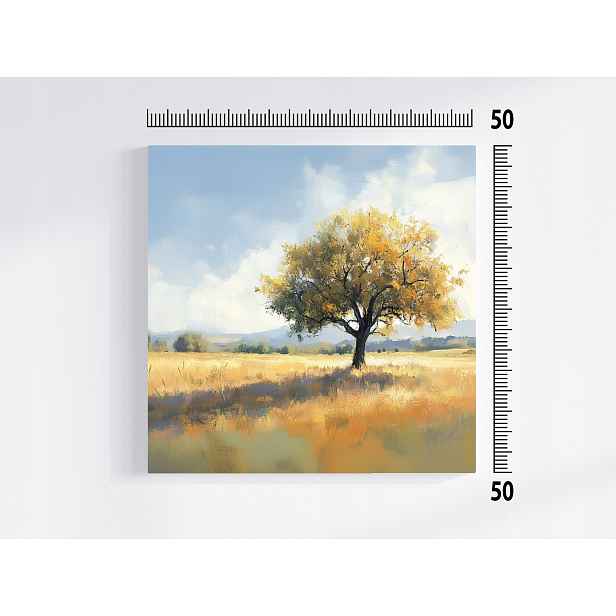 Obraz Na Plátně Canvas Krajina Venkovní Dřevo Louka Jaro 50x50
