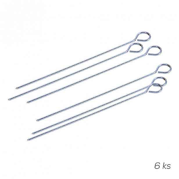 Sada 6 ks nerezových jehel na potraviny Orion Needle, délka 29 cm