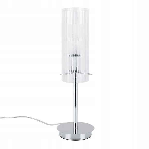 Stolní lampa Noční Chrom Moderní E27 Průhledná Max