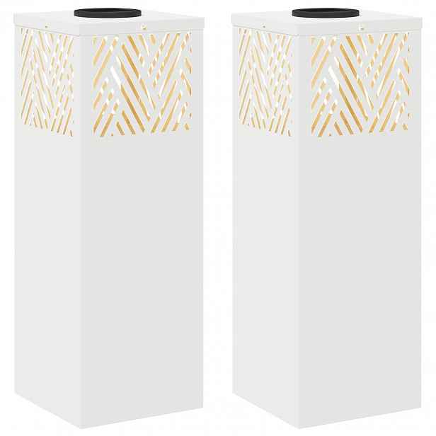 vidaXL Solární LED Cestovní Světlo 2 ks Teplá bílá 18 x 18 x 50 cm