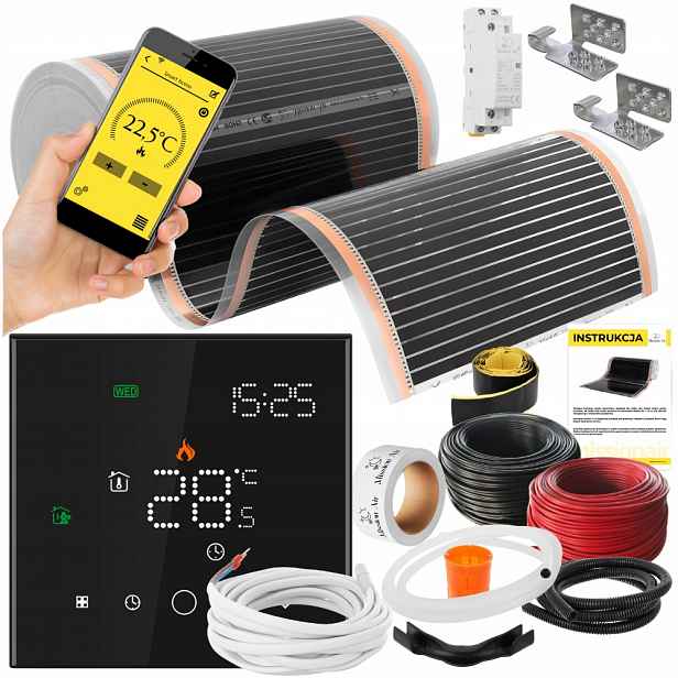 Set Mission Air Fólie Vyhřívací Podložka Infračervená 50 cm I 160 W/m² 24 m² Ptc