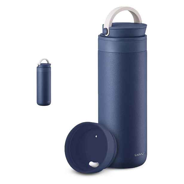LOCKNLOCK Nerezová termoska s uchem LOCK Metro 475ml modrá