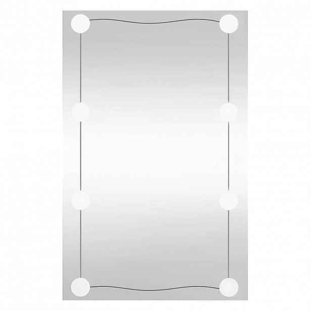 vidaXL Nástěnné zrcadlo s LED osvětlením 50 x 80 cm sklo obdélníkové