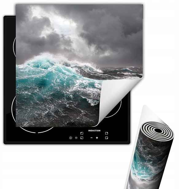 Vinylová Ochranná Podložka Na Indukční Desku 50x52 Moře Šedá