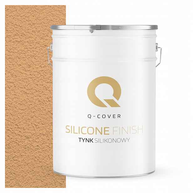 Silikonová Fasádní Omítka Broskvová F585 25KG Beránek Granulace 2.0mm