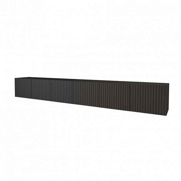 ALTDECOR NÍZKÁ komoda KITO-W 3x100x40x40 cm – černá