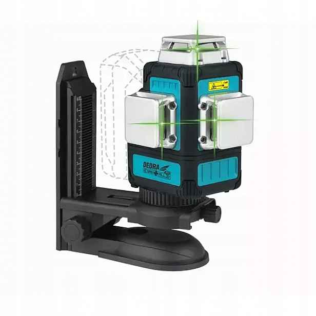 Dedra multilaser 3D, 18V, zelený, dosah 30m (50m s detektorem), samonivelač