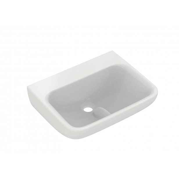 Ideal Standard Contour 21+ - Umývátko 50x40 cm, bez přepadu, bez otvoru pro baterii, SmartGuard+, bílá E1725HY