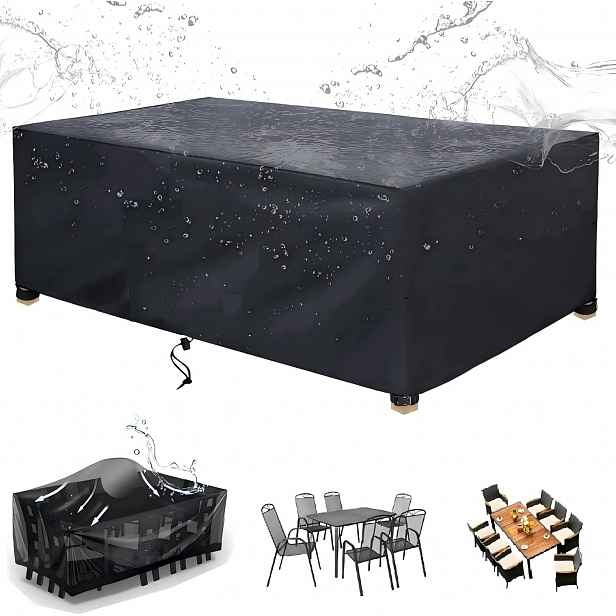 Obal na stůl židle zahradní nábytek 250x200x80 s vodotěsnou ventilací