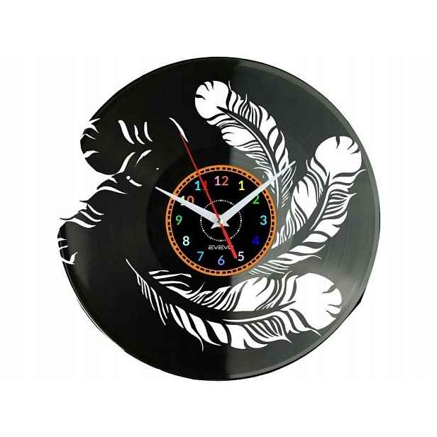 Pero Nástěnné hodiny Vinylová deska Moderní dekorativní jako Dárek k narození