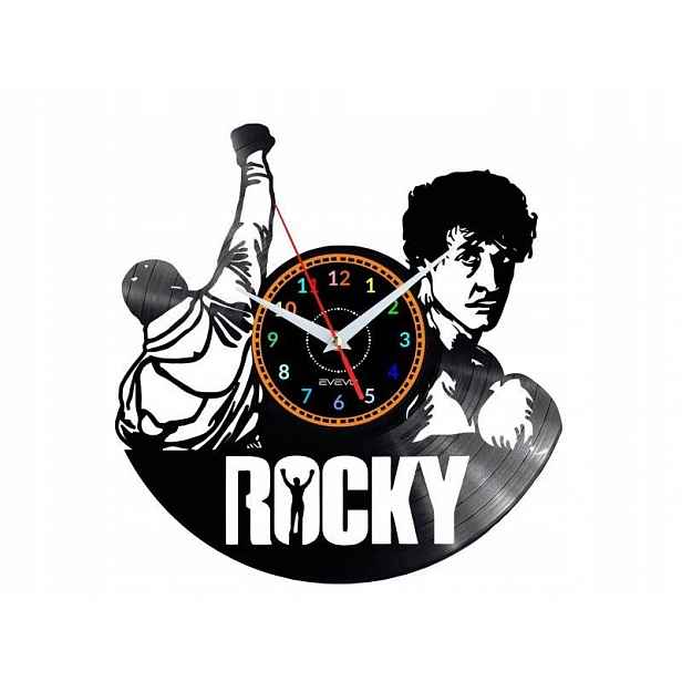 Rocky Dárek Originální dekorace do domu Hodiny z vinylové desky