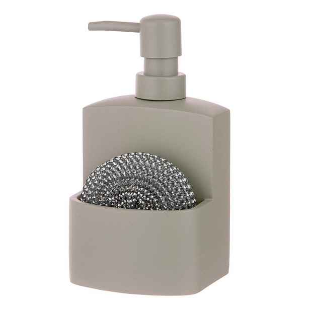 Šedý dávkovač mýdla z polyresinu 250 ml Essentials – Ladelle